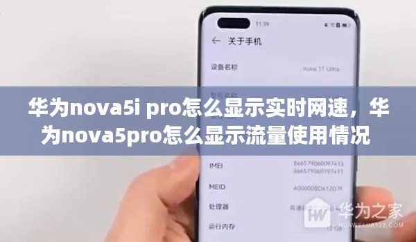 华为nova5i pro怎么显示实时网速，华为nova5pro怎么显示流量使用情况 