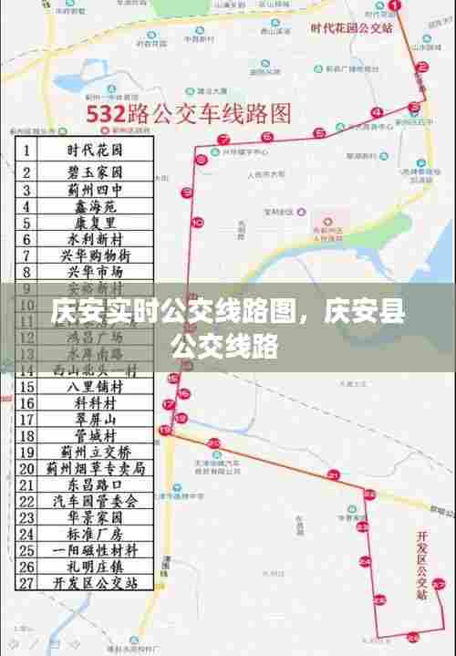 庆安实时公交线路图,庆安县公交线路