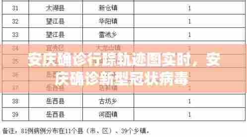 安庆确诊行踪轨迹图实时,安庆确诊新型冠状病毒