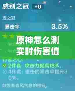 原神怎么测实时伤害值,原神用什么测试伤害