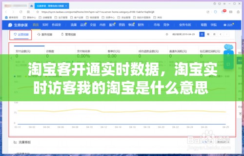 淘宝客开通实时数据,淘宝实时访客我的淘宝是什么意思