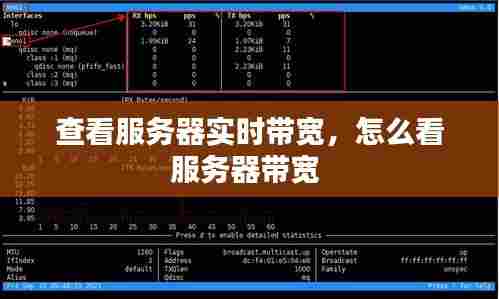 查看服务器实时带宽,怎么看服务器带宽