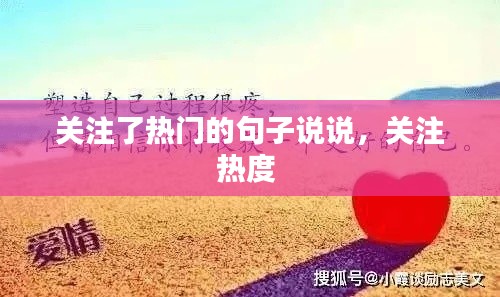 关注了热门的句子说说，关注热度 