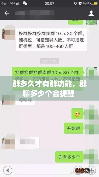 群多久才有群功能,群聊多少个会提醒