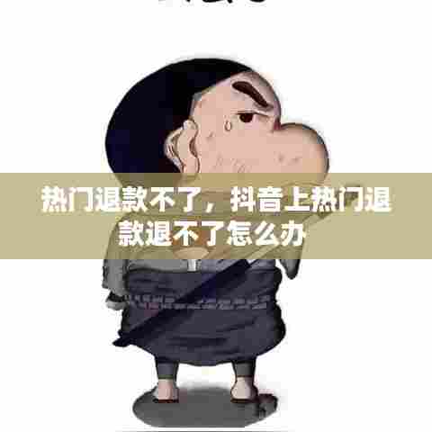 热门退款不了,抖音上热门退款退不了怎么办