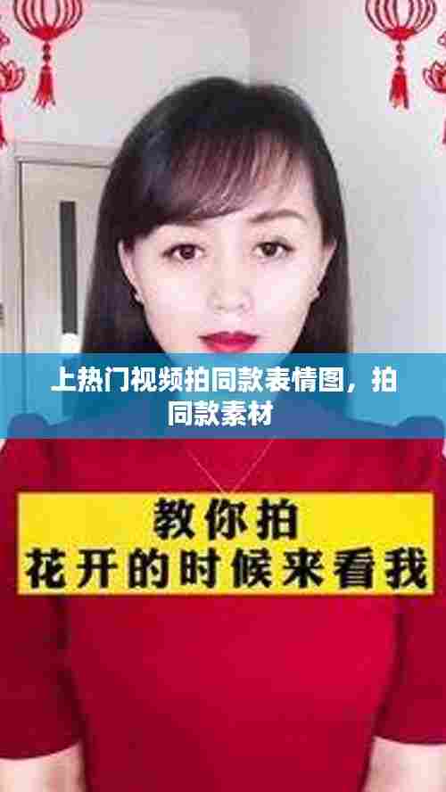 上热门视频拍同款表情图,拍同款素材