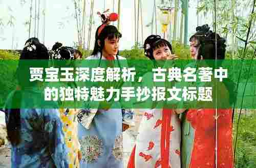贾宝玉深度解析，古典名著中的独特魅力手抄报文标题