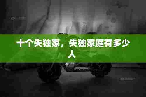 十个失独家，失独家庭有多少人 