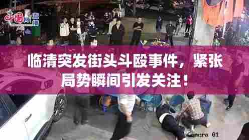 临清突发街头斗殴事件,紧张局势瞬间引发关注!