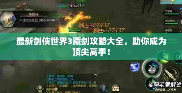 最新剑侠世界3藏剑攻略大全,助你成为顶尖高手!