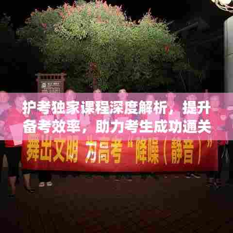 护考独家课程深度解析,提升备考效率,助力考生成功通关!