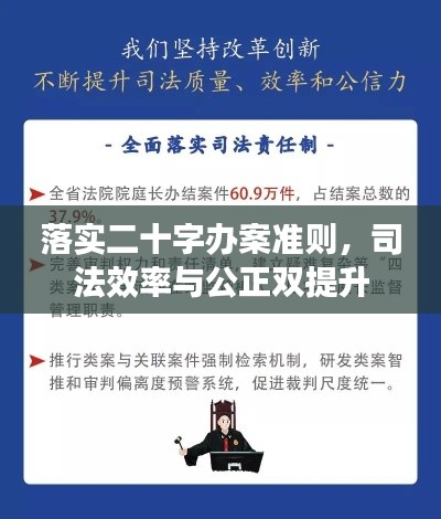 落实二十字办案准则，司法效率与公正双提升