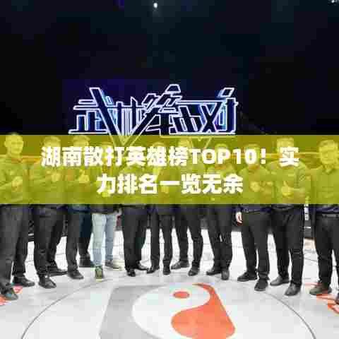 湖南散打英雄榜TOP10！实力排名一览无余