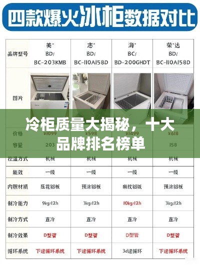 冷柜质量大揭秘,十大品牌排名榜单