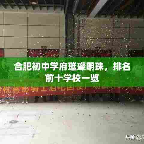 合肥初中学府璀璨明珠,排名前十学校一览