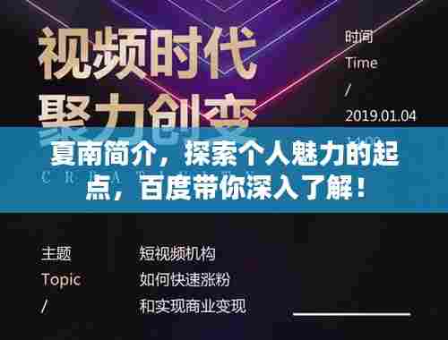 夏南简介,探索个人魅力的起点,百度带你深入了解!