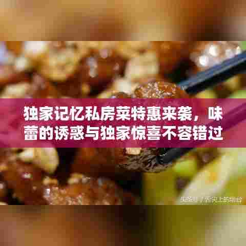 独家记忆私房菜特惠来袭,味蕾的诱惑与独家惊喜不容错过